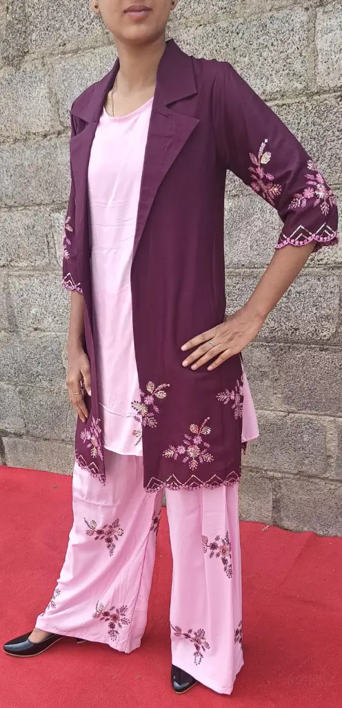 PARTY WEAR 3 PIECE CO-ORD SET